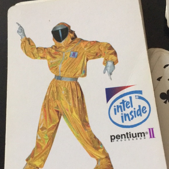 Intel Inside card deck vintage computer pentium ll 1997? 90s - Picture 2 of 5